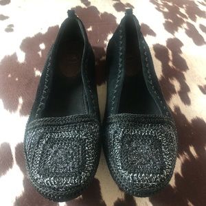 THE SAK black suede slip on